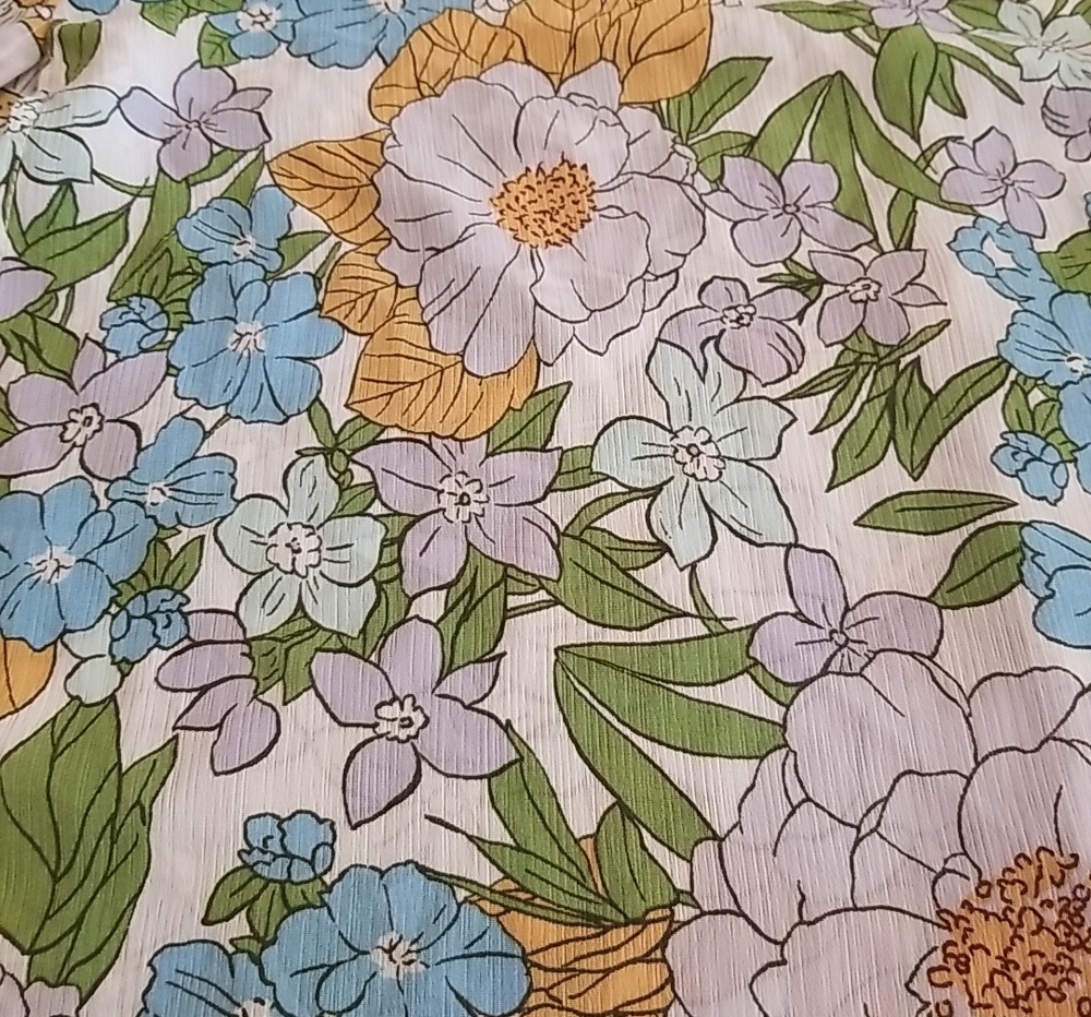 Dokotoo Floral Off-Shoulder Maxi Dress in Blue, Green & Yellow - Size L - Picture 4 of 11